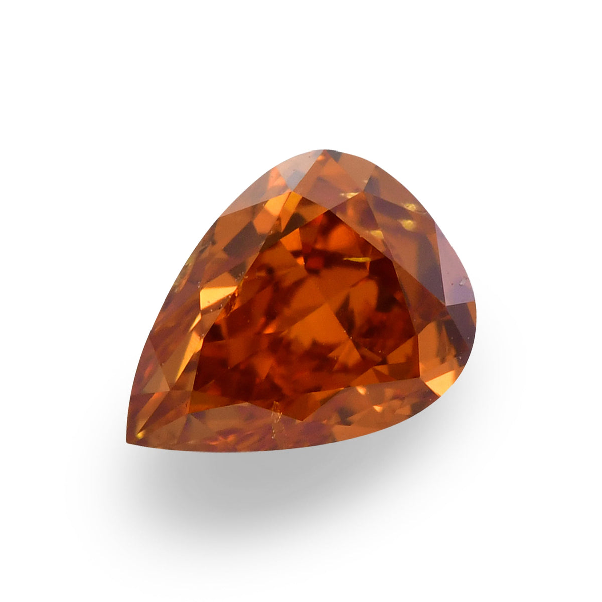 Pear Diamond | 0.4 ct | Fancy Deep Yellowish Orange | (SI2) | GIA | Ref 407811