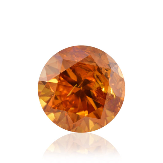 0,40 Karat Fancy Deep Yellowish Orange Rundbrillant (I1) GIA