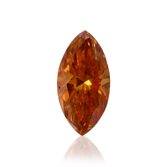 1,09 Karat Fancy Deep Yellowish Orange Marquise-Diamant (I1) GIA