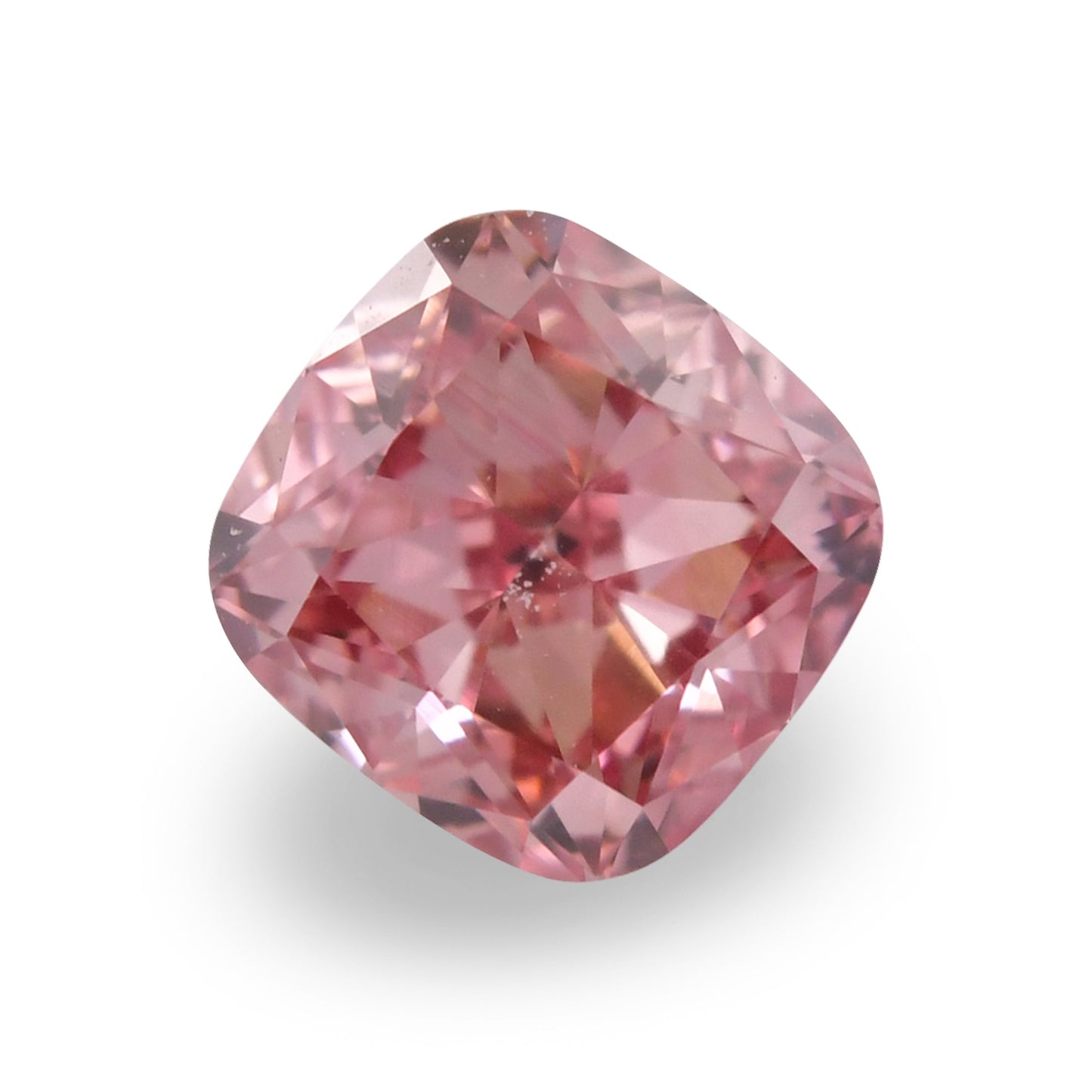 0,45 Karat Fancy Intense Orange Pink Cushion Diamant VVS2 ARGYLE