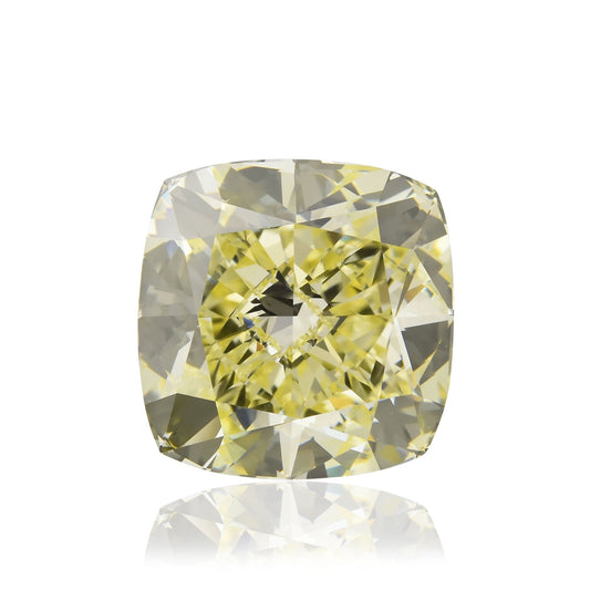 9,50 Karat Fancy Yellow Cushion Diamond VVS1 GIA