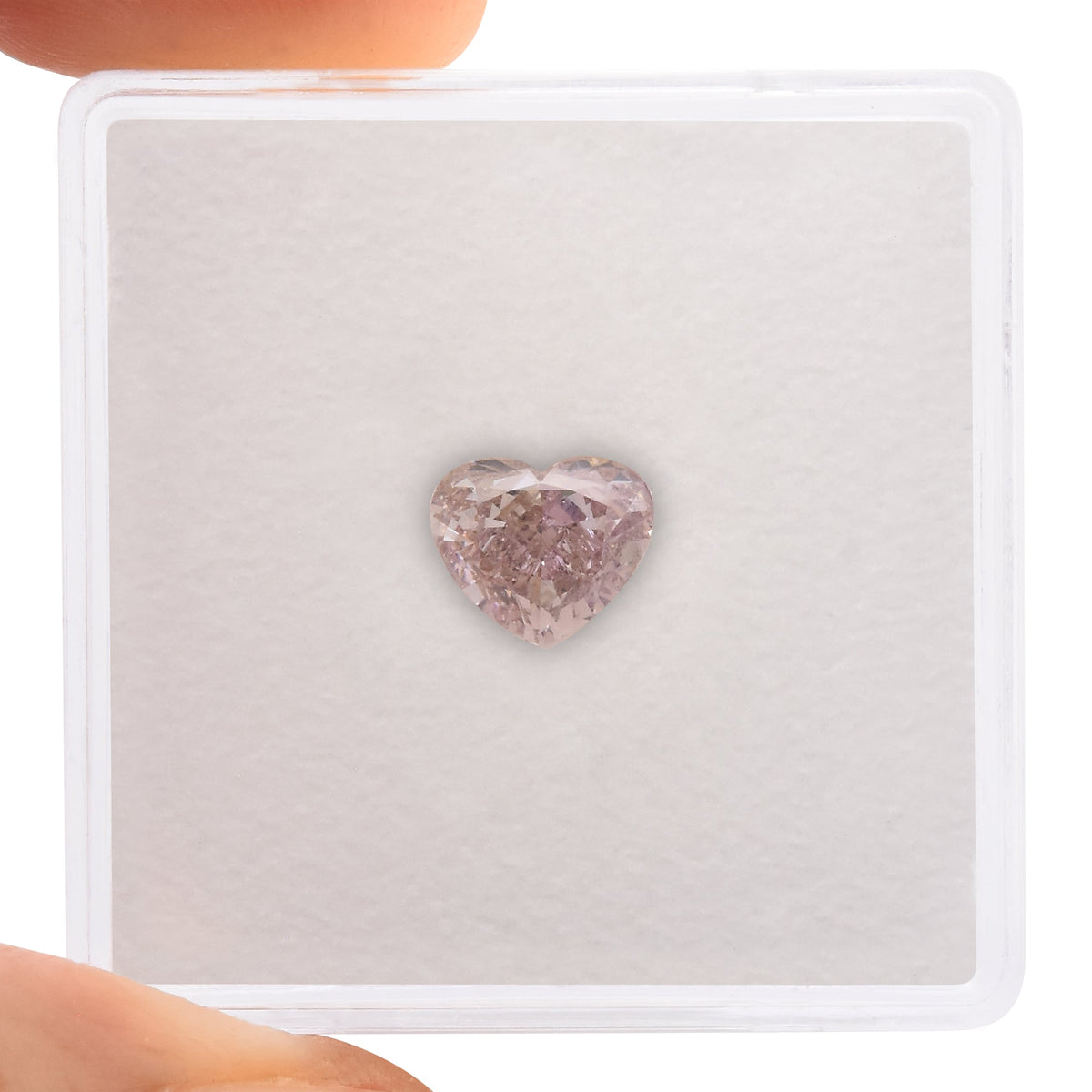 1.01 Carat Fancy Brownish Pink HEART Diamond VS1 GIA