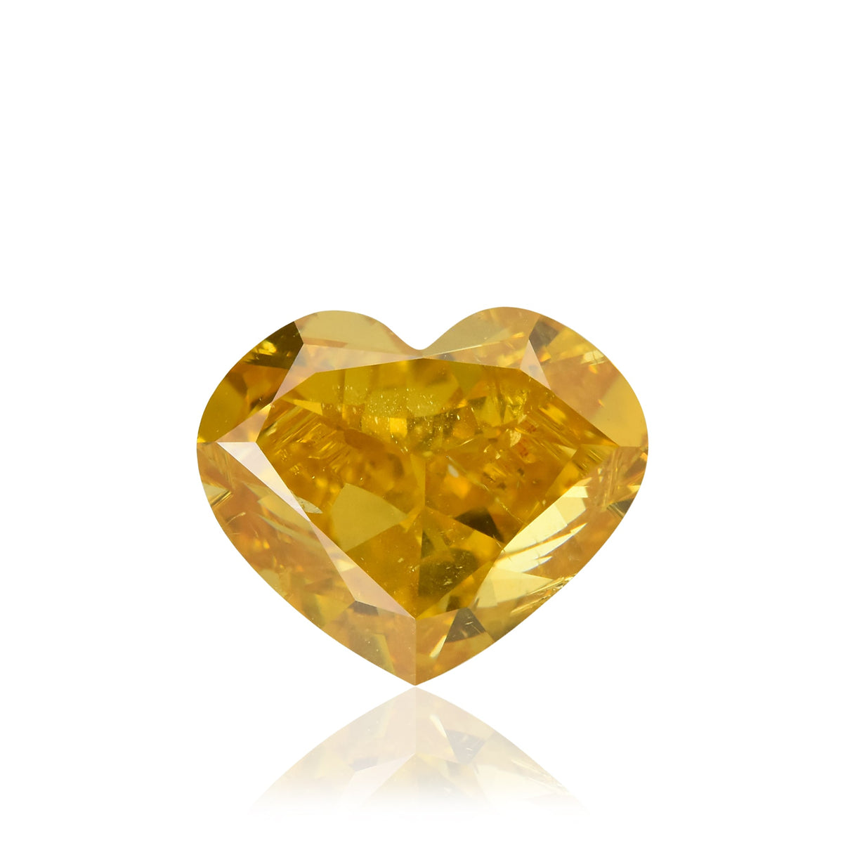 Herzförmiger Diamant | 1,45 ct | Intensives Orange-Gelb | (SI2) | GIA | Ref. 415217