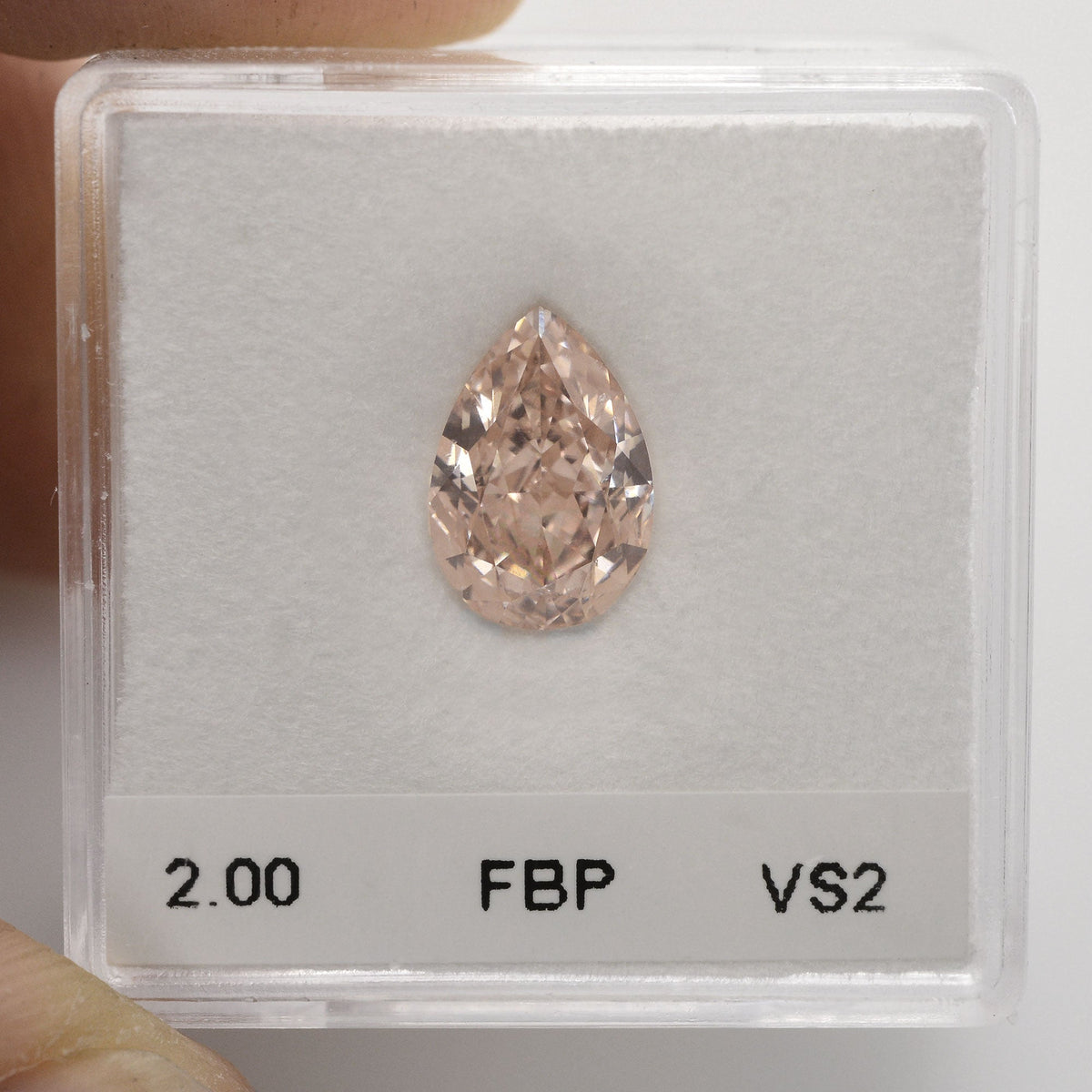 Pear Diamond | 2.0 ct | Fancy Brown Pink | VS2 | GIA | Ref 415818