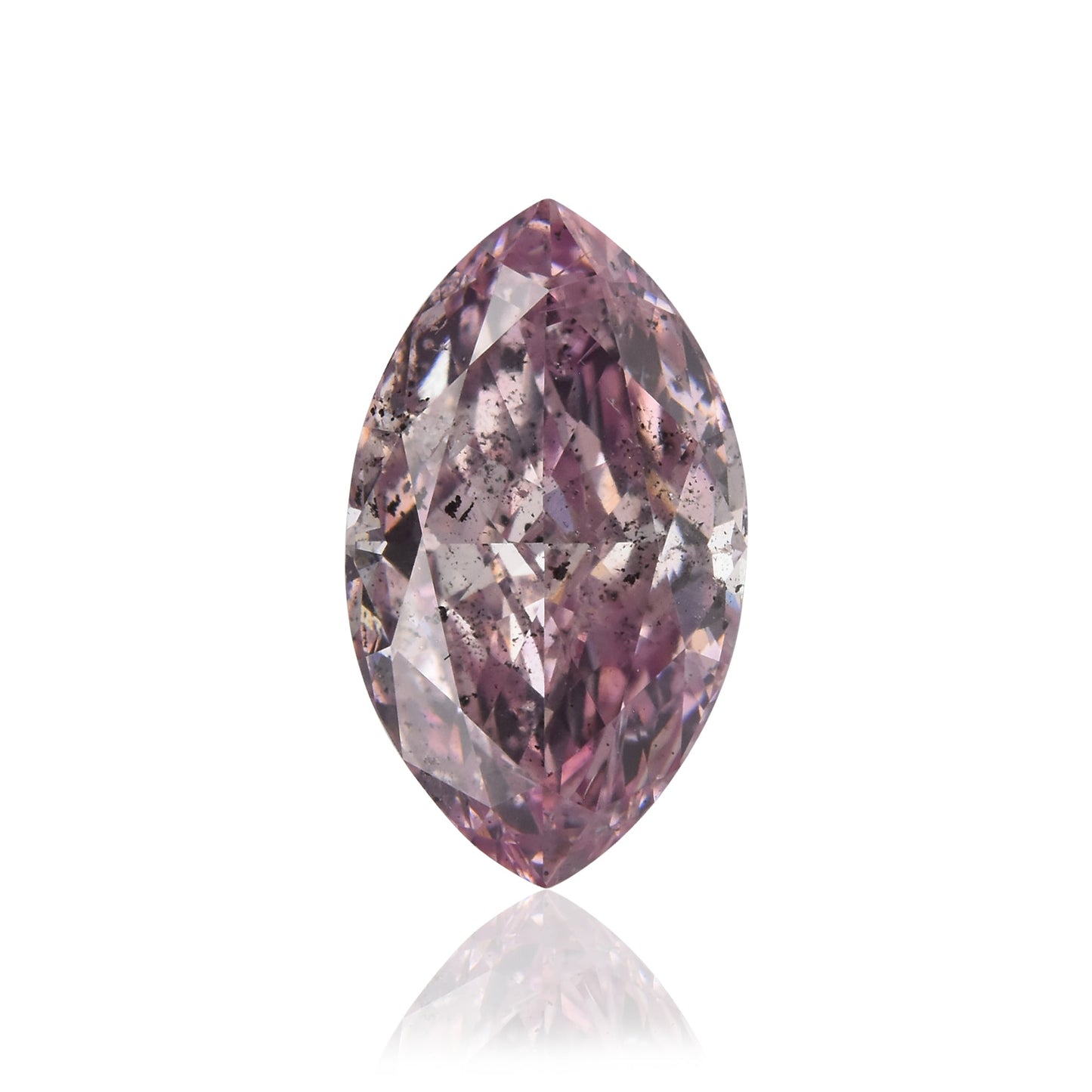 1,05 Karat Fancy Intense Purplish Pink Marquise-Diamant I1 GIA