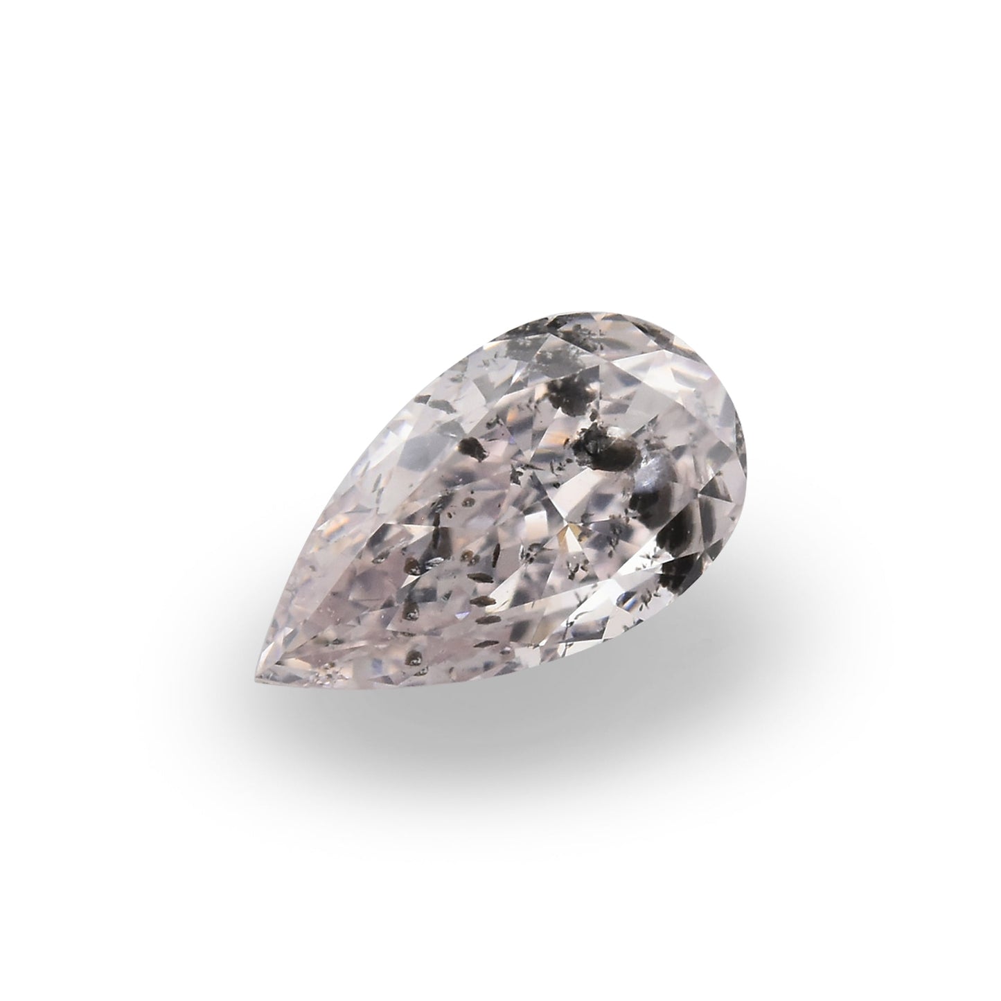 0,50 Karat sehr hellrosa birnenförmiger Diamant (I2) GIA