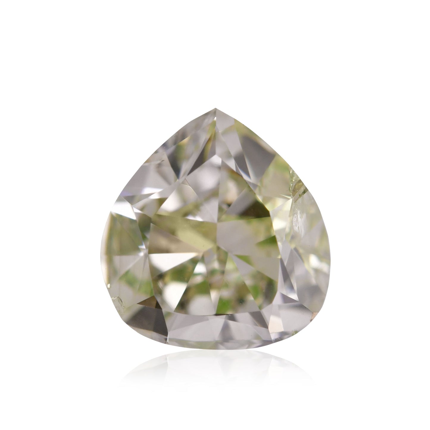 1,36 Karat Fancy Gray Yellowish Green Heart Diamant (VS2) GIA
