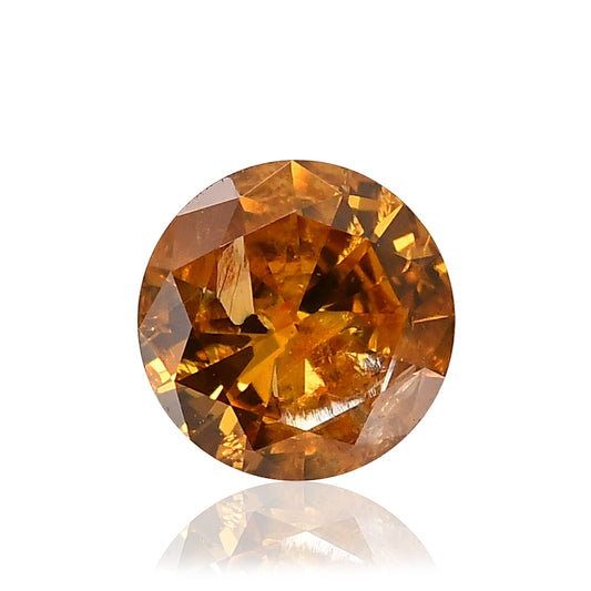 0,36 Karat Fancy Deep Yellow Orange Rundbrillant (I1) GIA