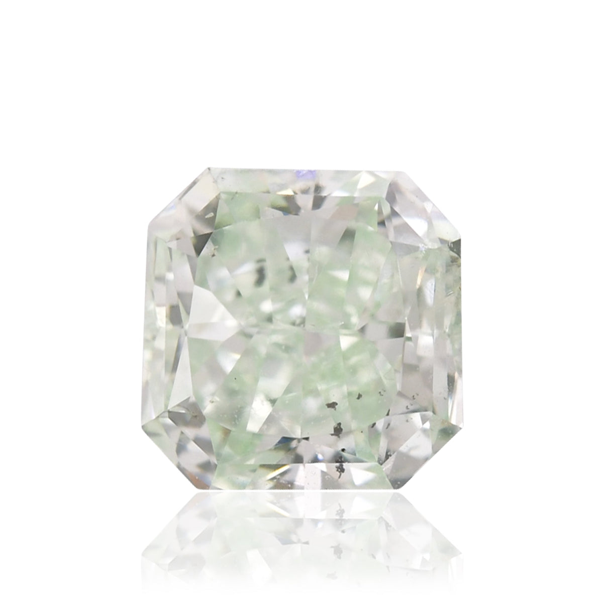 0,80 Karat Fancy Intense Green Radiant (I1) GIA