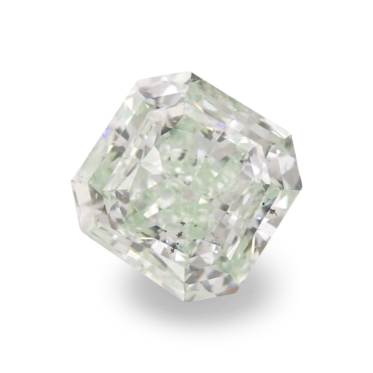 0,80 Karat Fancy Intense Green Radiant (I1) GIA