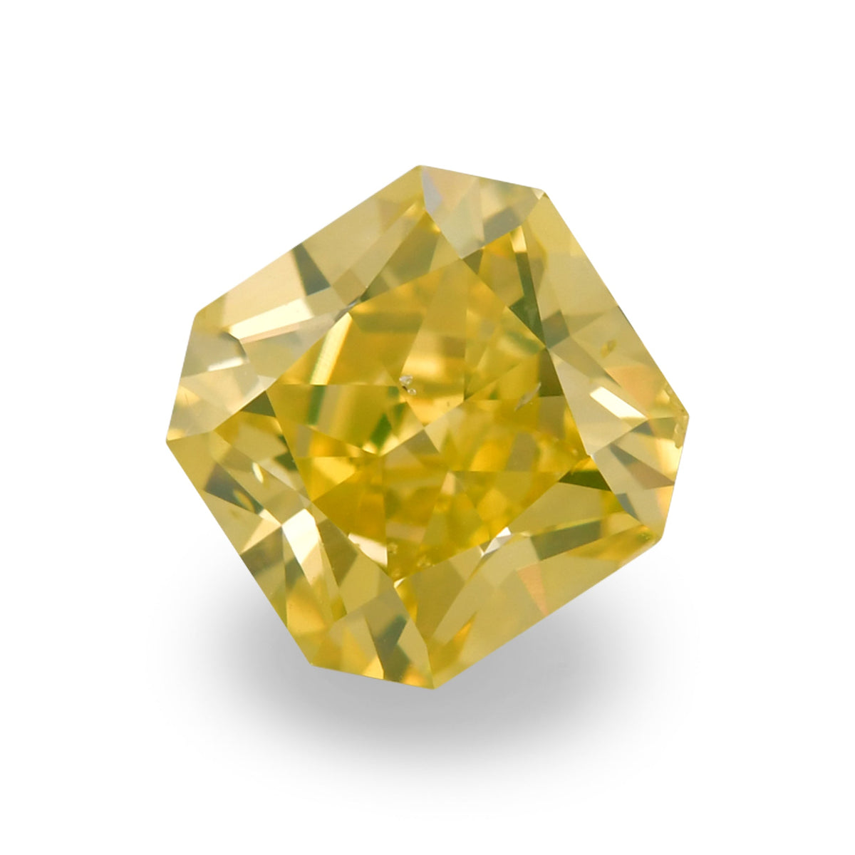 0.94 Carat Fancy Intense Yellow Radiant Diamond SI1 GIA