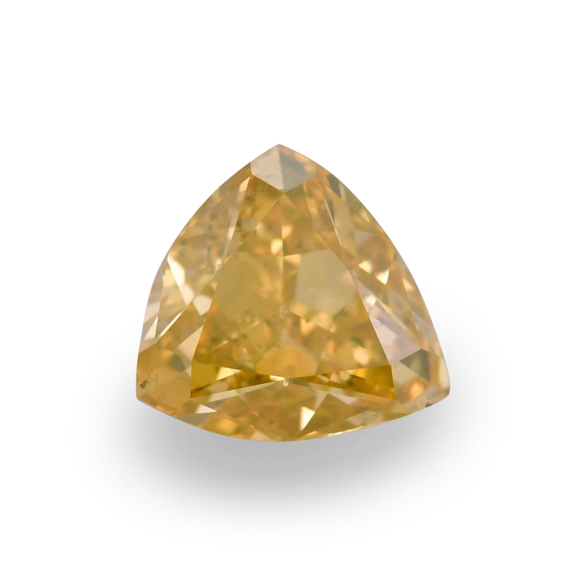 1.10 Carat Fancy Deep Brownish Yellow Triangle Diamond SI1 GIA