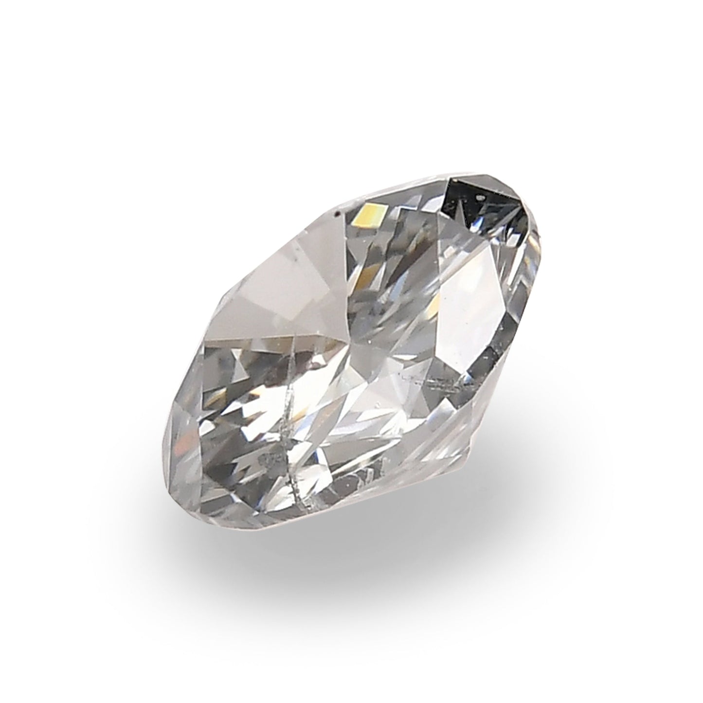 0.80 Carat Fancy Blue Gray Round Brilliant Diamond (I1) GIA