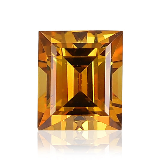 0,43 Karat Fancy Deep Brownish Yellowish Orange Princess Diamant SI1 GIA