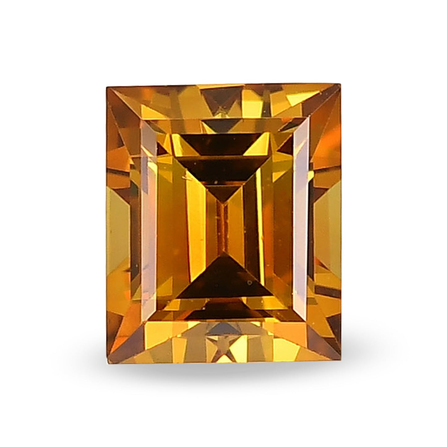 0.43 Carat Fancy Deep Brownish Yellowish Orange Princess Diamond SI1 GIA