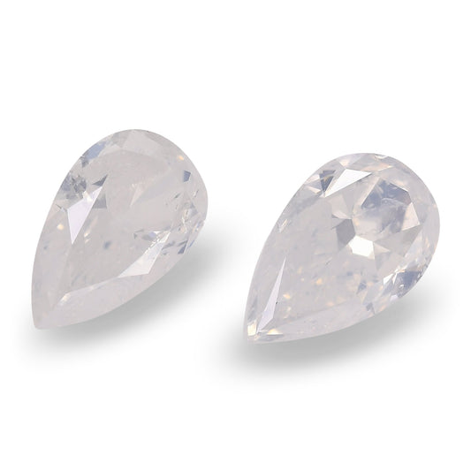 2,04 Karat Fancy White Birnenförmige Diamanten (SI2)