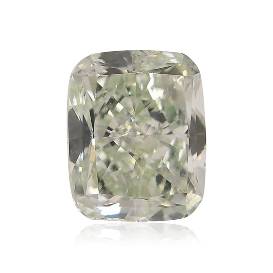 1,21 Karat Fancy Yellowish Green Cushion Diamond VS2 GIA