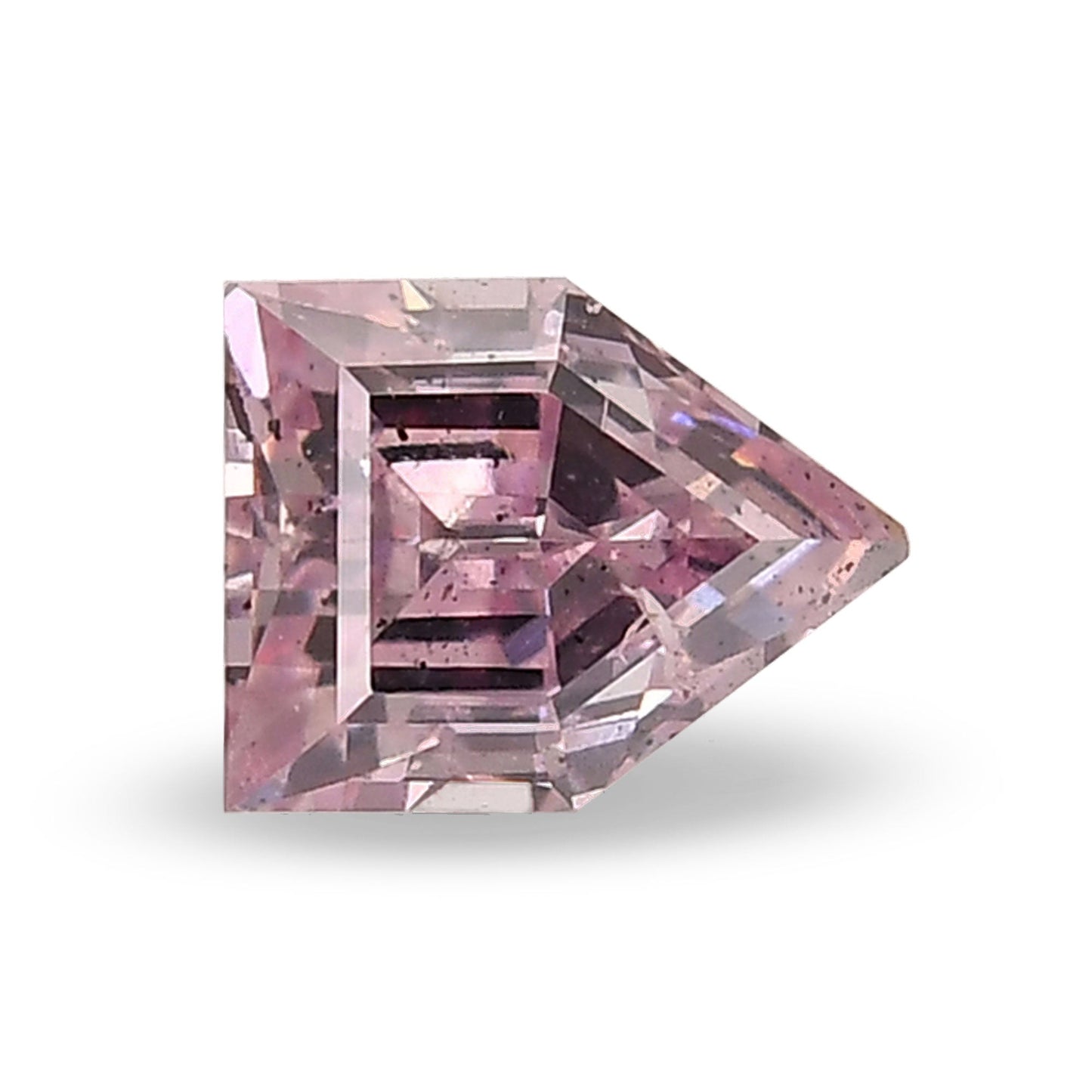 0.29 Carat Fancy Purplish Pink Shield-Cut Diamond I1 GIA
