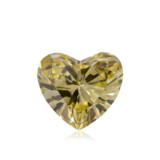 2,77 Karat Fancy Brownish Greenish Yellow Heart Diamant VVS2 GIA