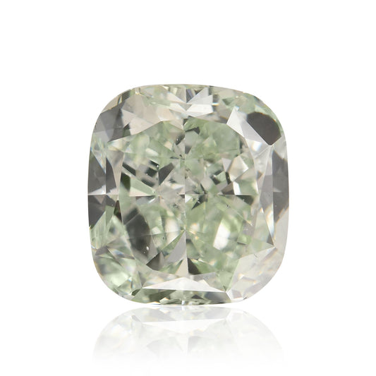 1,67 Karat Fancy Green Cushion Diamond SI1 GIA