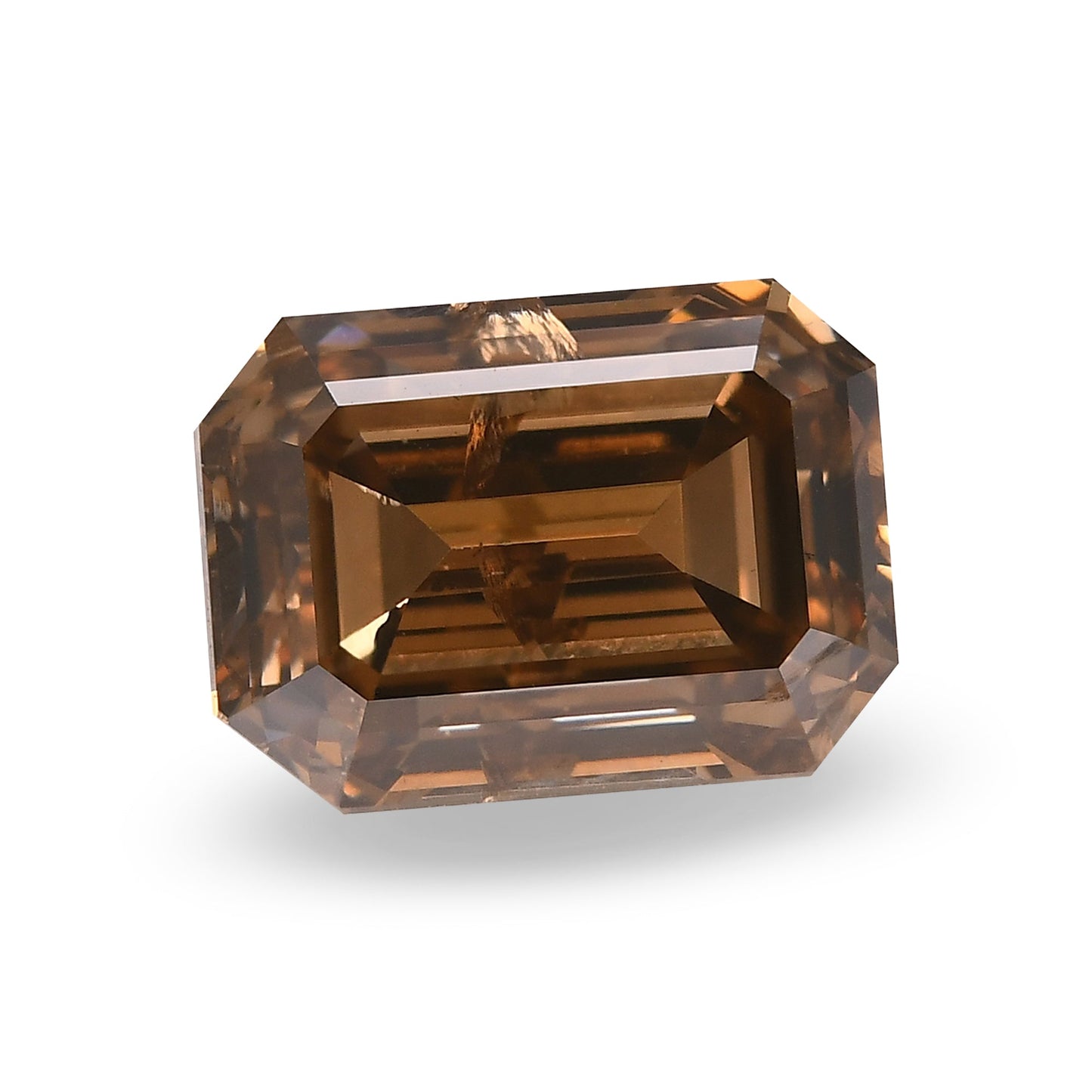 6,11 Karat Fancy Orange Brown Emerald Diamond (I1) IGI