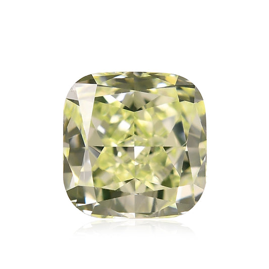 1,02 Karat Fancy Yellow Green Cushion Diamond VS2 GIA