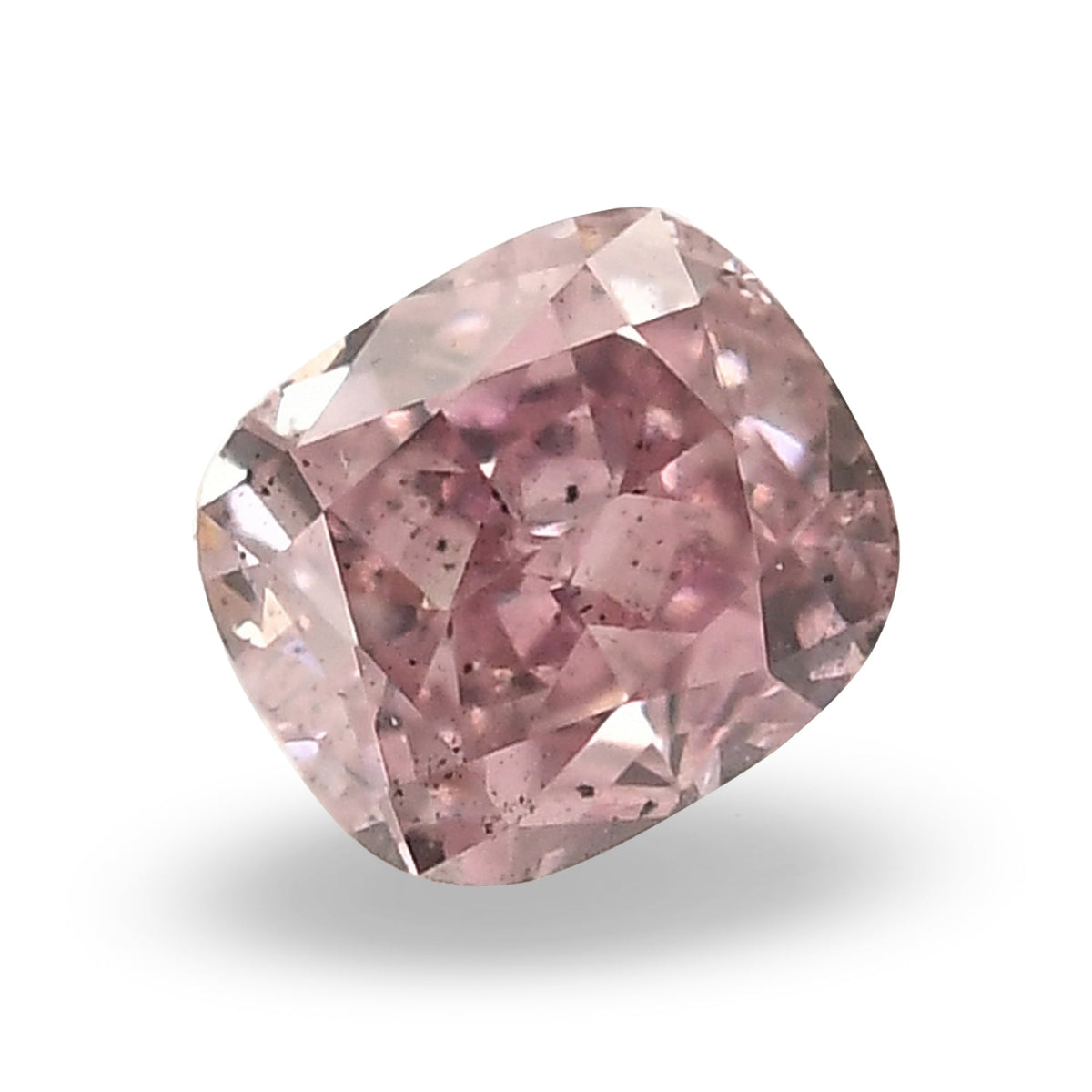 0.19 Carat Fancy Intense Purple Pink Cushion Diamond SI2 GIA