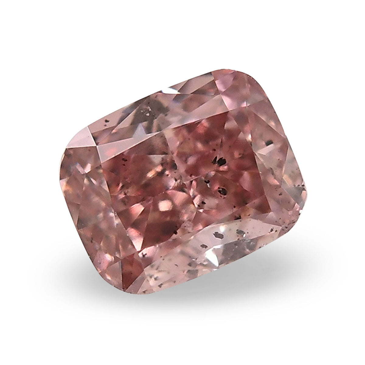 0.37 Carat Fancy Intense Pink Cushion Diamond SI2 GIA
