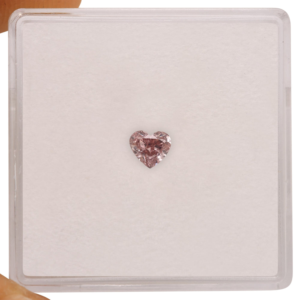 0,24 Karat Fancy Intense Pink Heart Diamant SI1 GIA