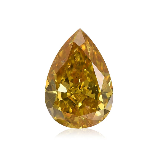 1,03 Karat Fancy Deep Brownish Yellow Birnenförmiger Diamant (SI2) GIA