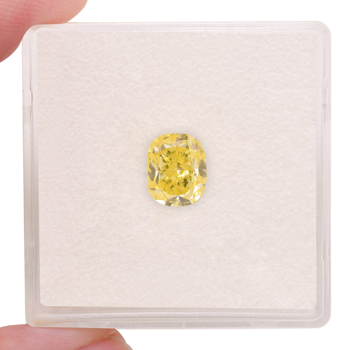 1.27 Carat Fancy Yellow Cushion Diamond SI1 GIA