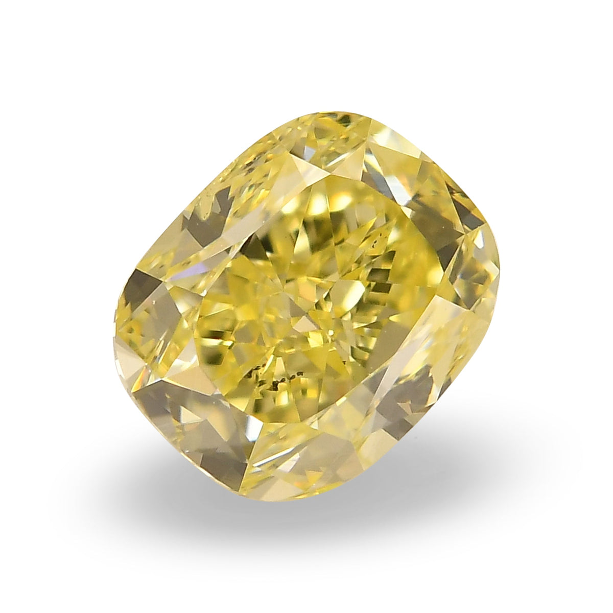 1.27 Carat Fancy Yellow Cushion Diamond SI1 GIA