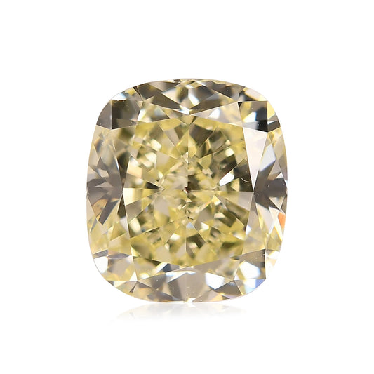 1,51 Karat Fancy Light Yellow Cushion Diamond SI1 GIA
