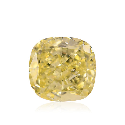 1.53 Carat Fancy Yellow Cushion Diamond SI2 GIA