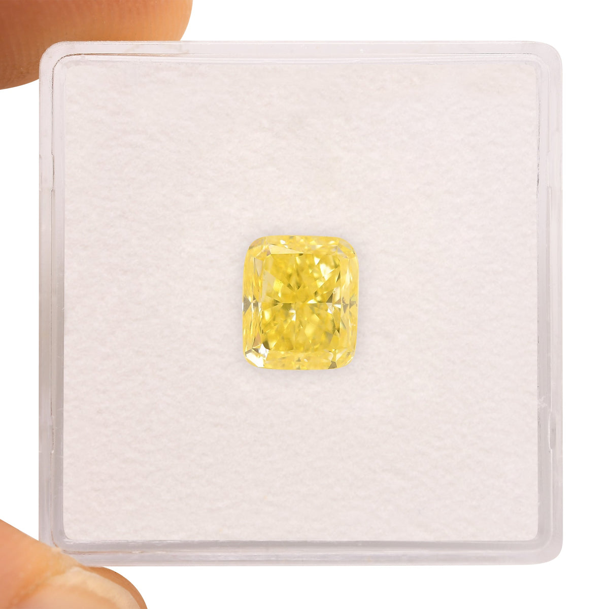 2.03 Carat Fancy Intense Yellow Radiant Diamond SI1 GIA