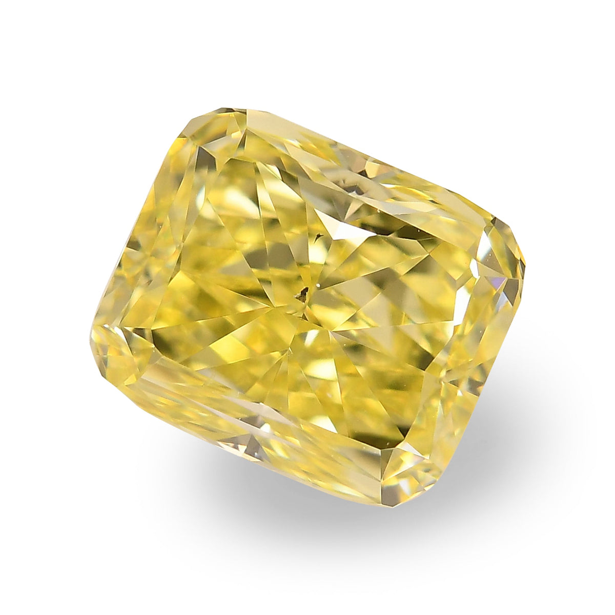 2.03 Carat Fancy Intense Yellow Radiant Diamond SI1 GIA