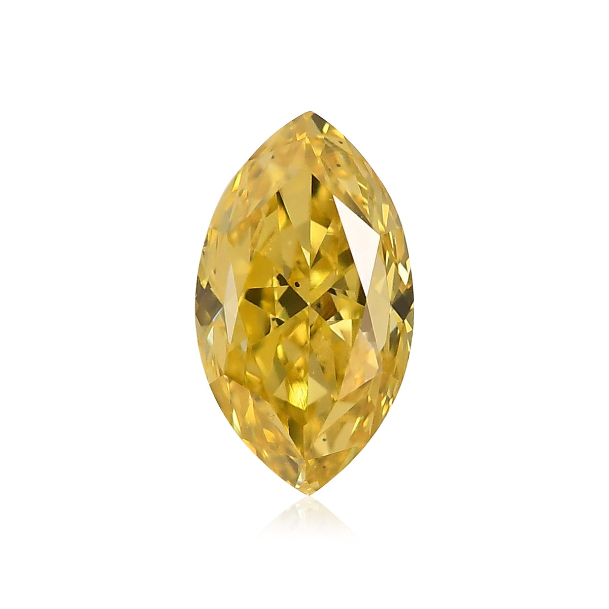 0,67 Karat Fancy Intense Yellow Marquise-Diamant VS2 GIA
