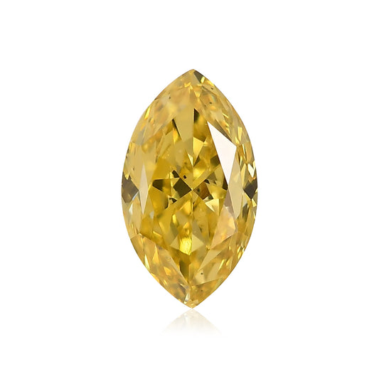 0,67 Karat Fancy Intense Yellow Marquise-Diamant VS2 GIA