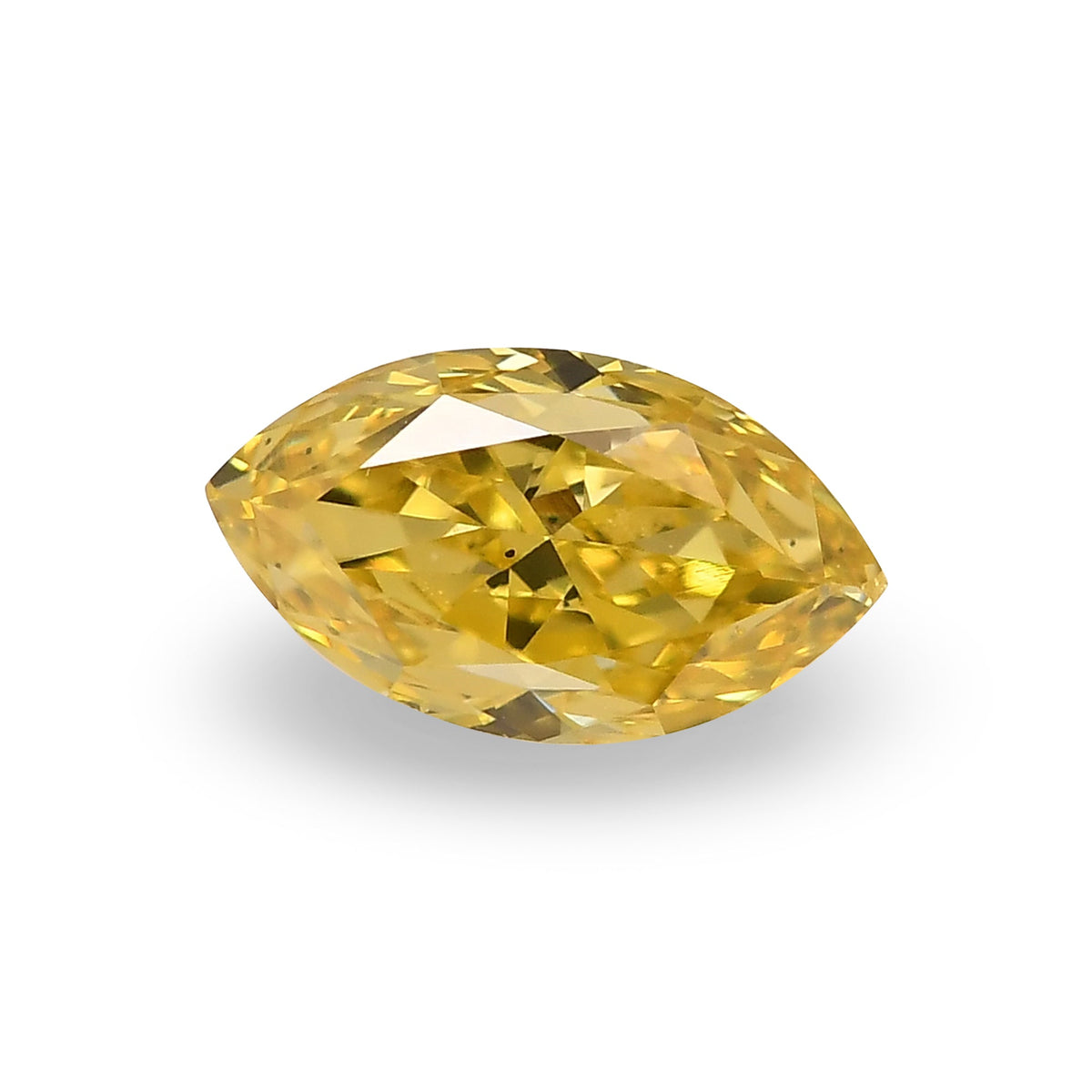 0,67 Karat Fancy Intense Yellow Marquise-Diamant VS2 GIA