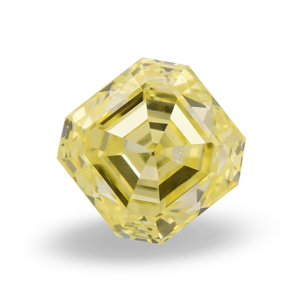 0,46 Karat Fancy Yellow Asscher Diamant (VS)