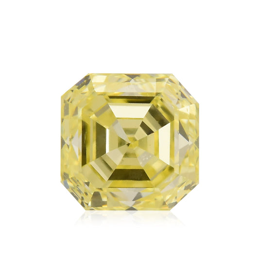 0,46 Karat Fancy Yellow Asscher Diamant (VS)