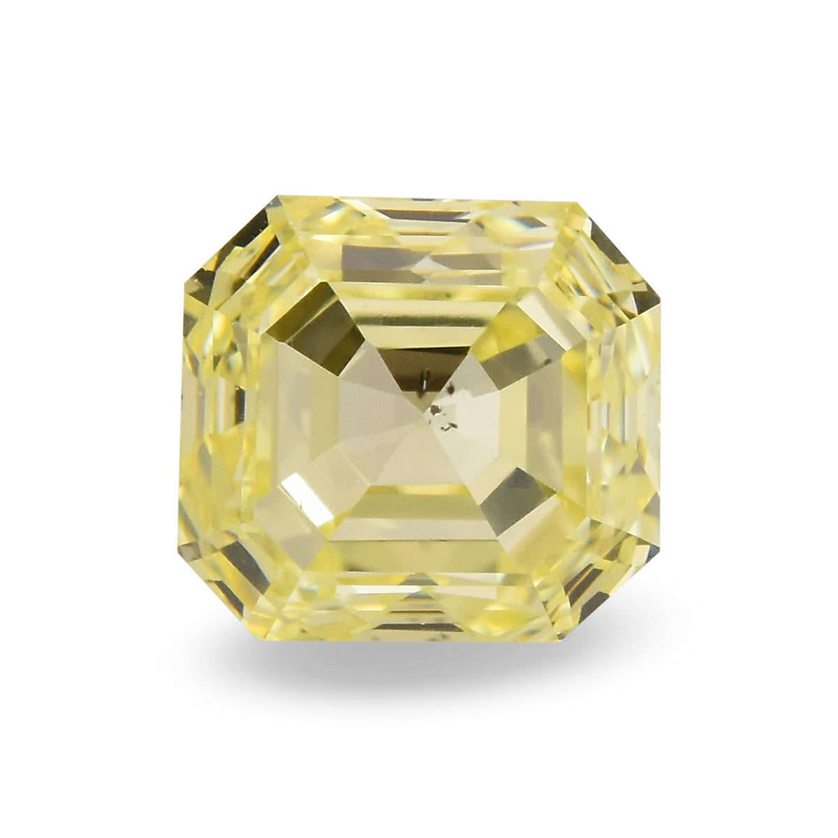 0.39 Carat Fancy Yellow Asscher Diamond (SI2)