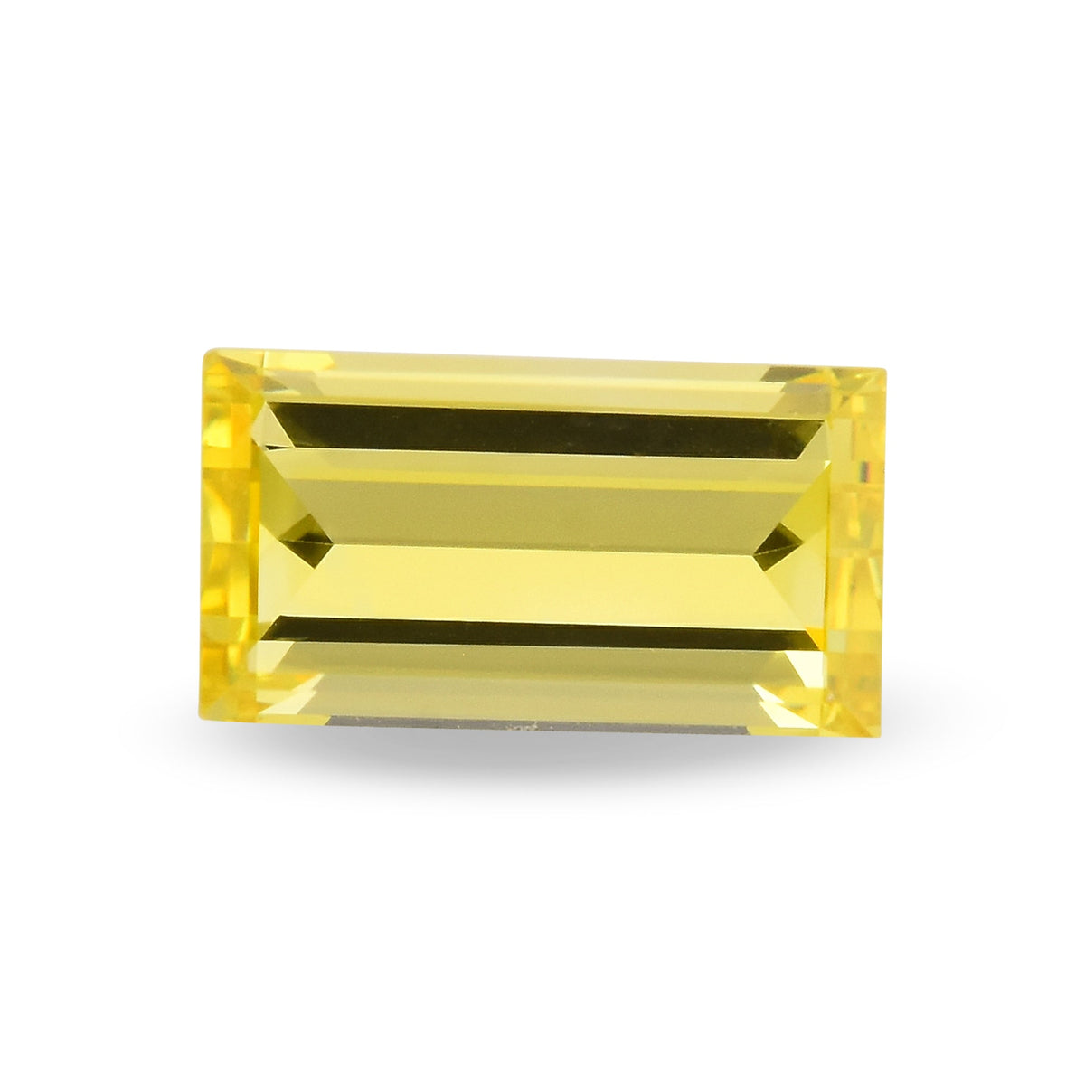 0,70 Karat Fancy Vivid Yellow Baguette-Diamant VS1 GIA