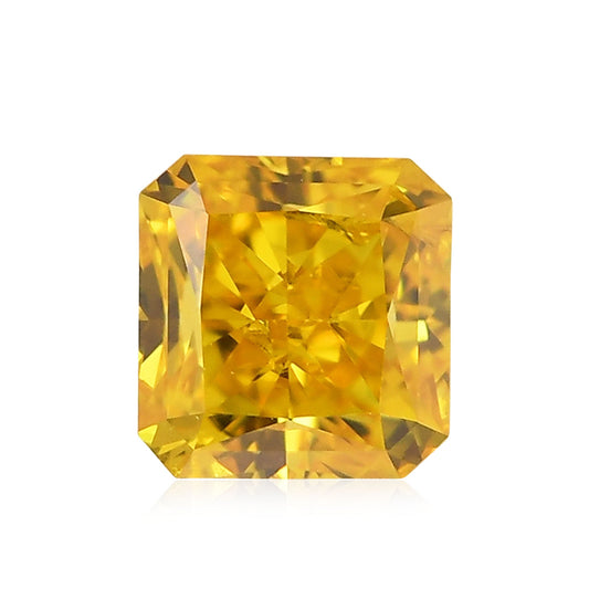 0,50 Karat Fancy Vivid Orange Yellow Radiant Diamant SI2 GIA