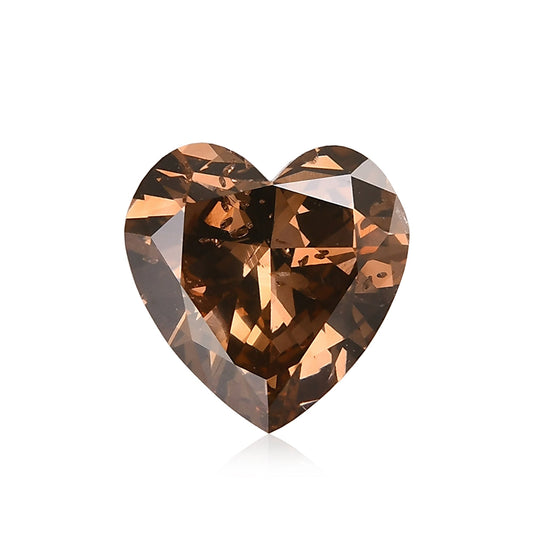 2,17 Karat Fancy Deep Pink Brown Heart Diamant I1 GIA