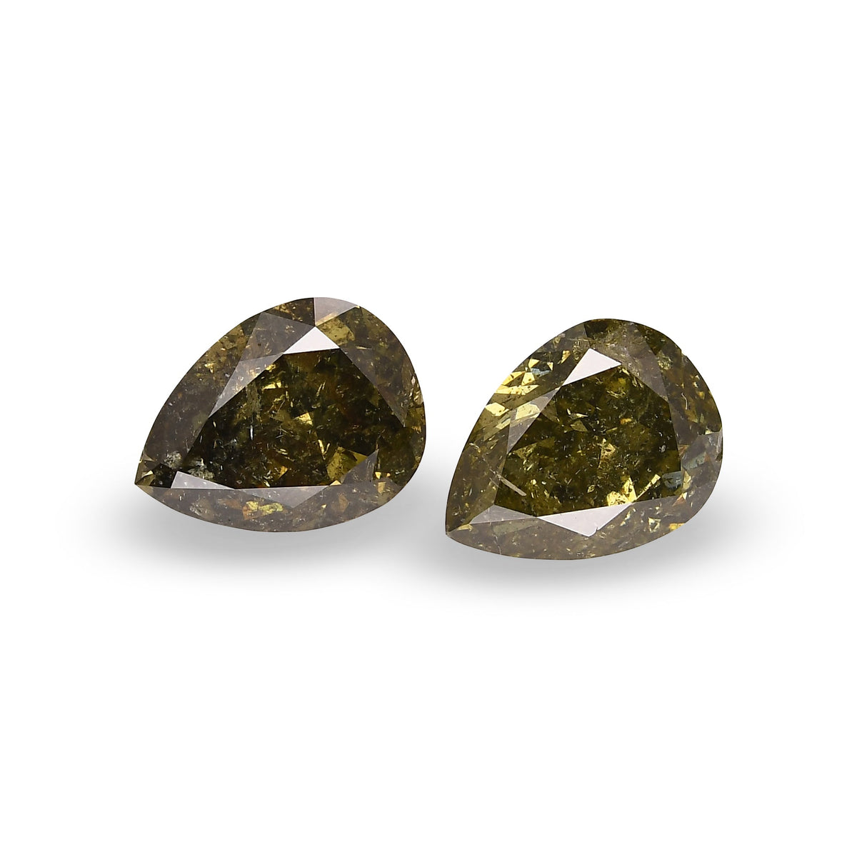 Birnenförmiger Diamant | 4,04 ct | Dunkelbraun-Grünlich-Gelb | (I1) | GIA | Ref. 435343