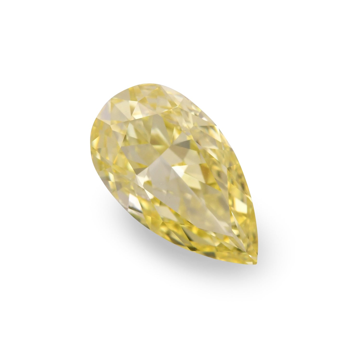 2,00 Karat Fancy Intense Yellow Pear Diamond VS1 GIA