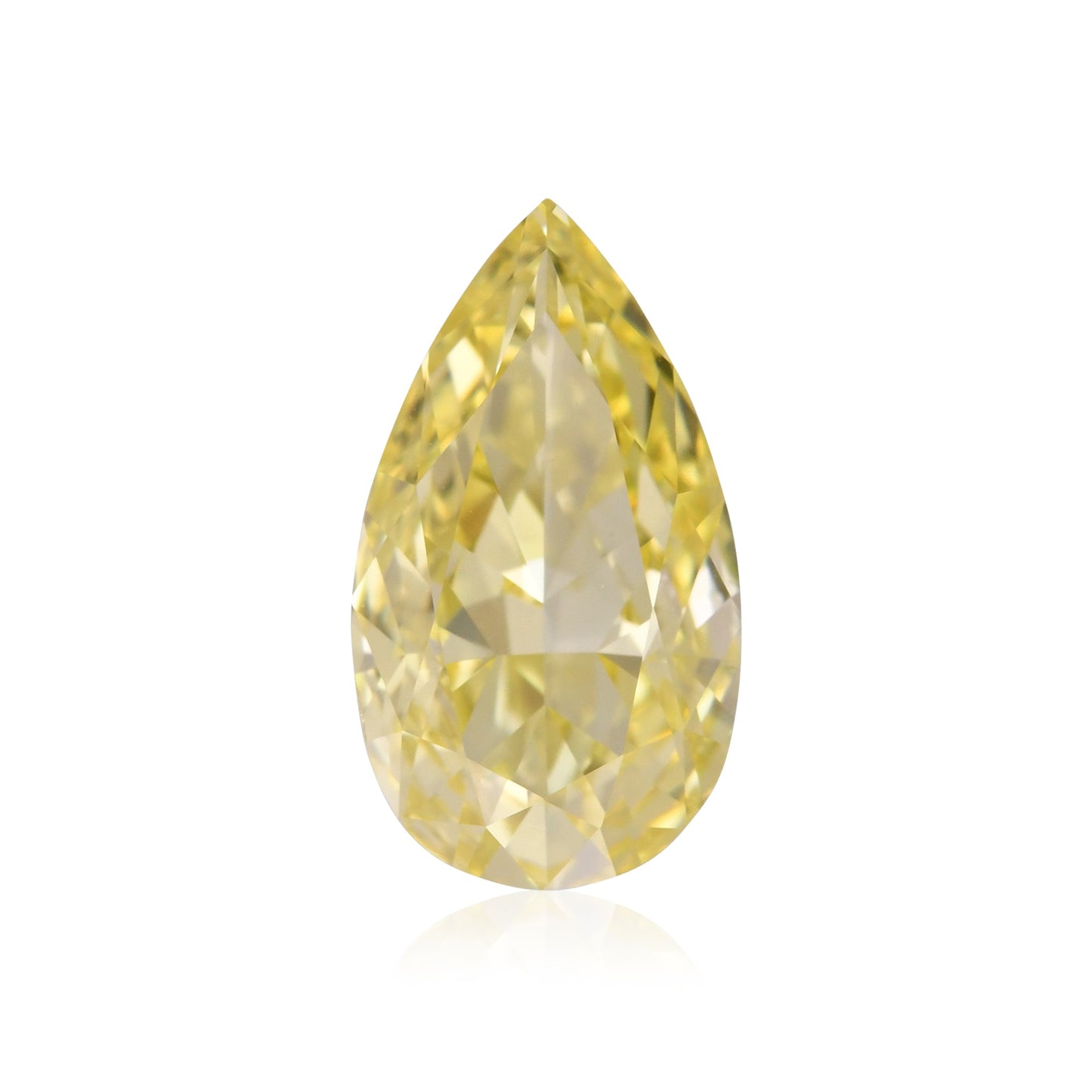 2,00 Karat Fancy Intense Yellow Pear Diamond VS1 GIA