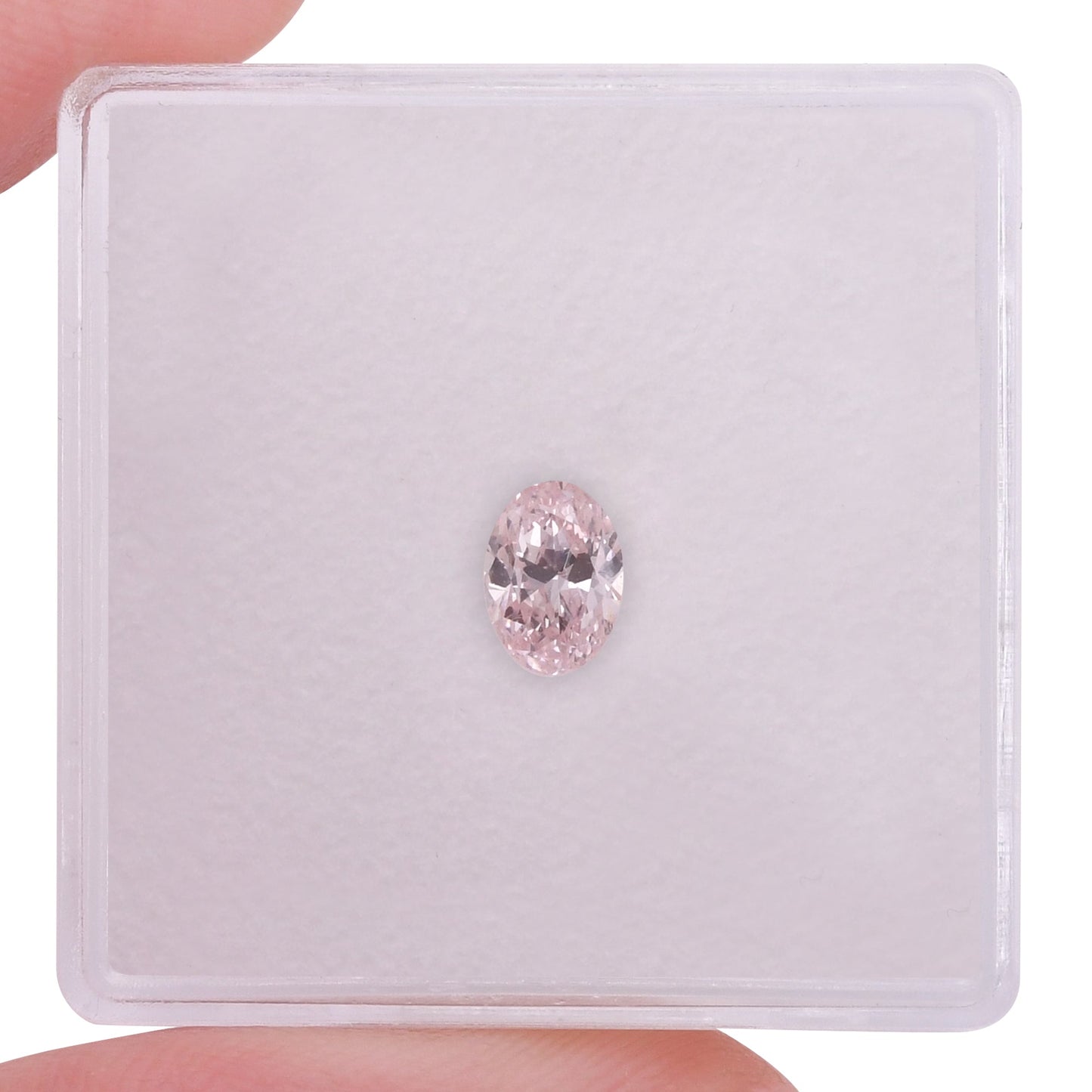 0,39 Karat Fancy Pink Ovaler Diamant VS2 GIA