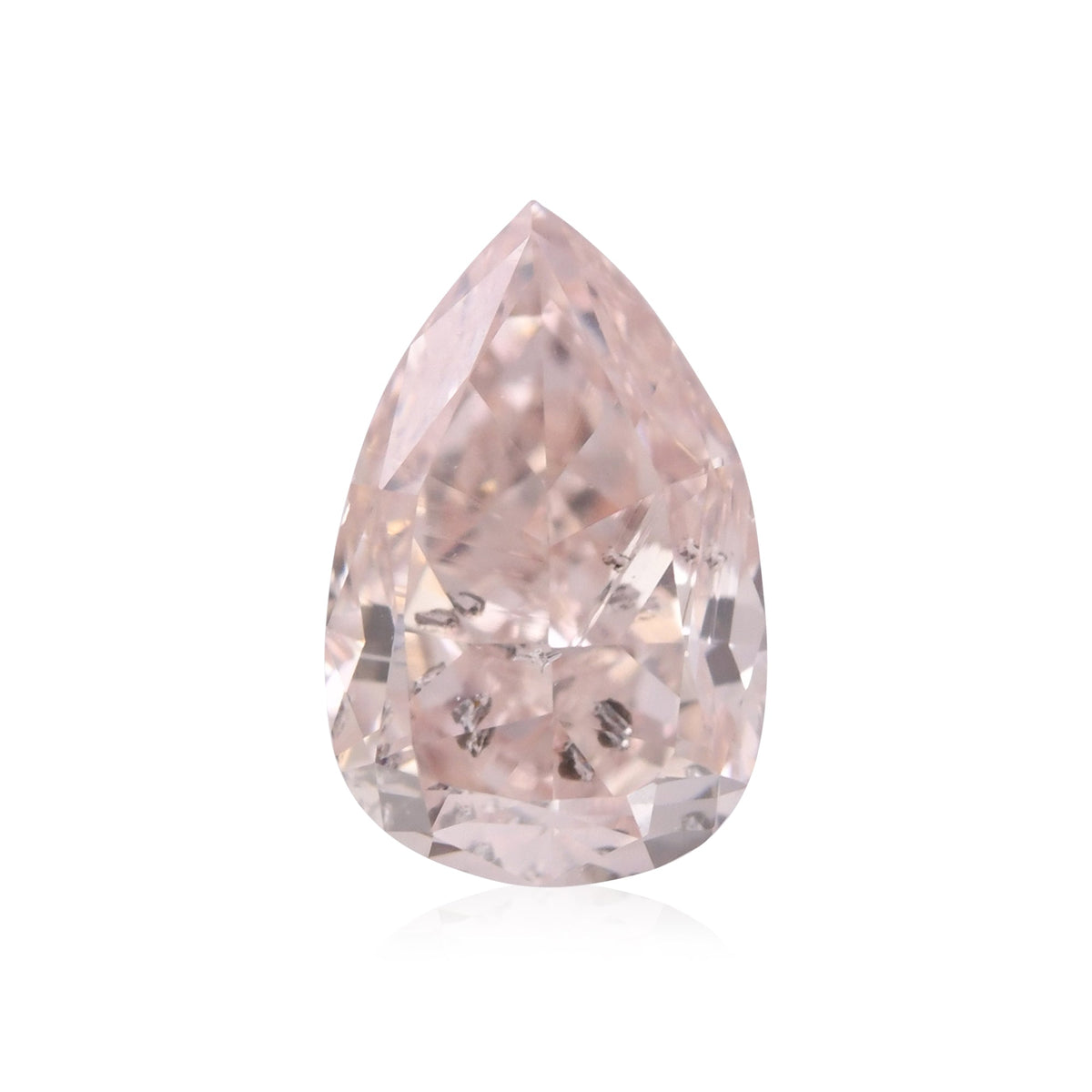 0,52 Karat Fancy Brownish Pink Birnenförmiger Diamant (I1) GIA